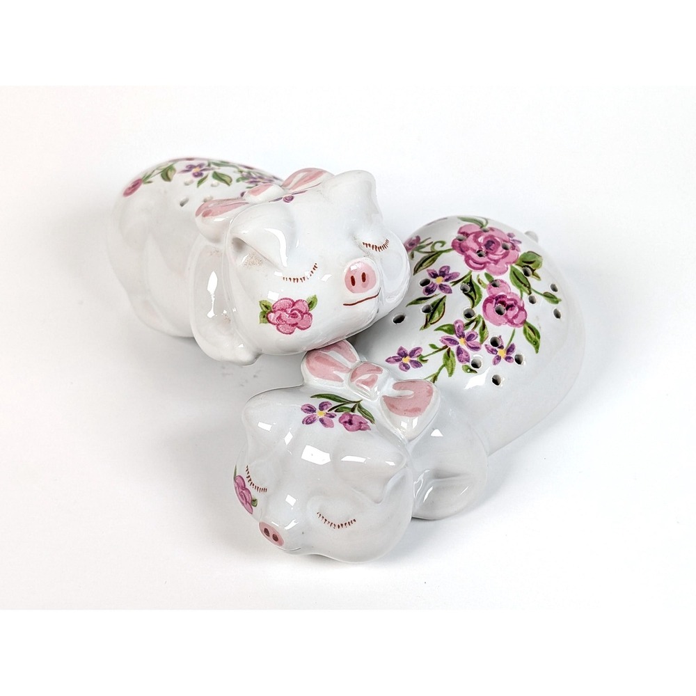Avon Pig Pomanders Vintage 70s Porcelain Pig Pomanders | Scent Diffusers
